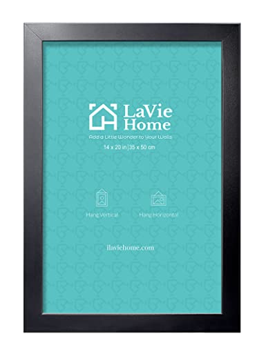 LaVie Home Picture Frame Black, Puzzles Frame for Wall Decoration, Classic Black Minimalist Style Suitable for Decorating Houses, Offices, Hotels, Puzzles Posters Photos or Artwork(1 Pack)
