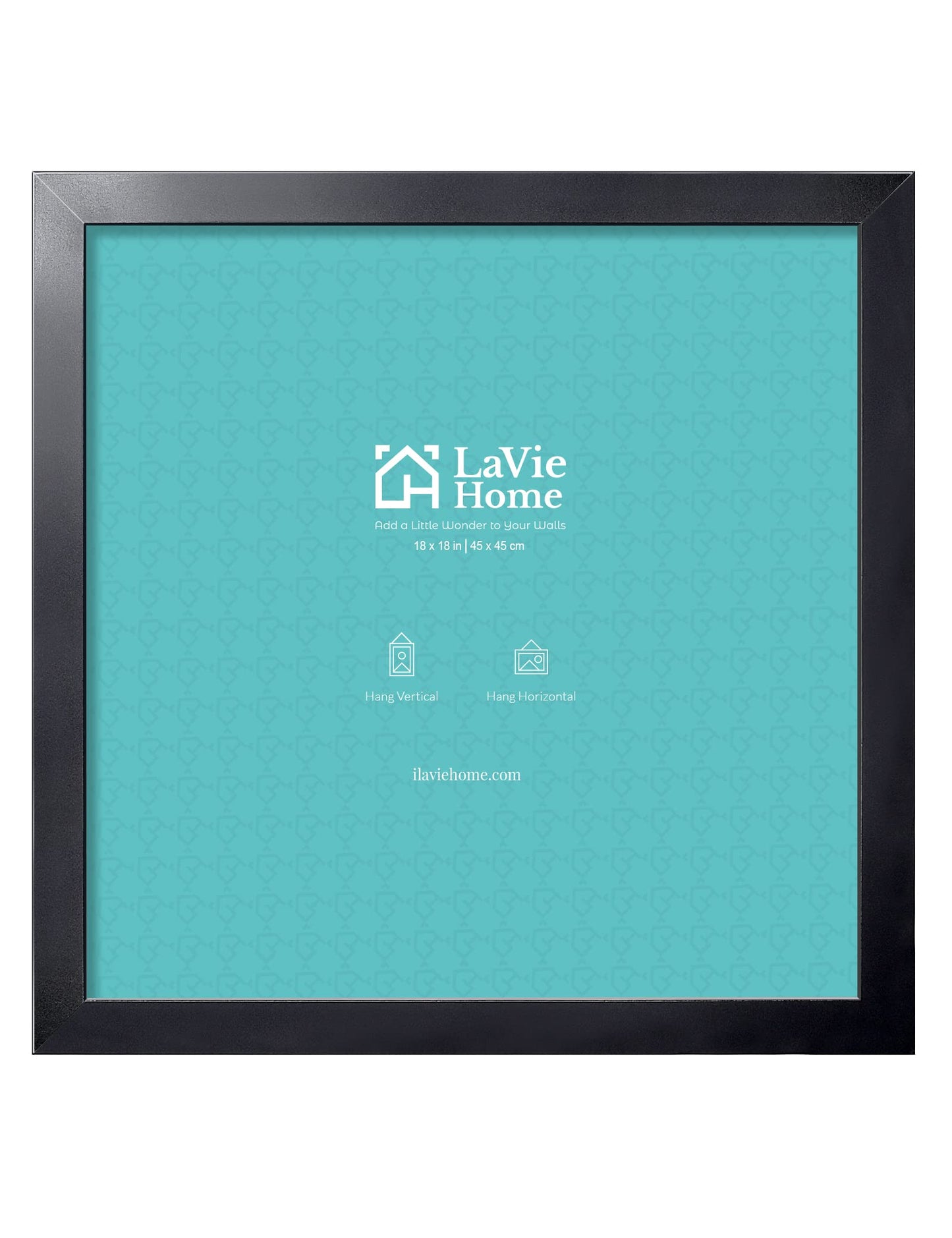 LaVie Home Picture Frame Black, Puzzles Frame for Wall Decoration, Classic Black Minimalist Style Suitable for Decorating Houses, Offices, Hotels, Puzzles Posters Photos or Artwork(1 Pack)