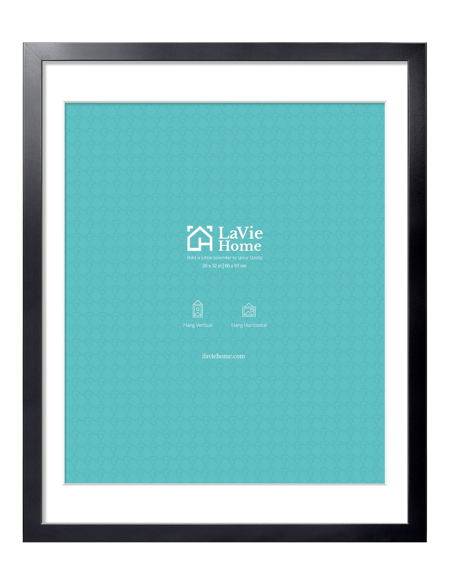 LaVie Home Picture Frame Black, Puzzles Frame for Wall Decoration, Classic Black Minimalist Style Suitable for Decorating Houses, Offices, Hotels, Puzzles Posters Photos or Artwork(1 Pack)