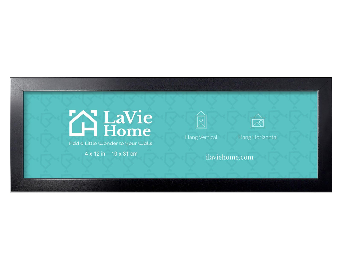 LaVie Home Picture Frame Black, Puzzles Frame for Wall Decoration, Classic Black Minimalist Style Suitable for Decorating Houses, Offices, Hotels, Puzzles Posters Photos or Artwork(1 Pack)