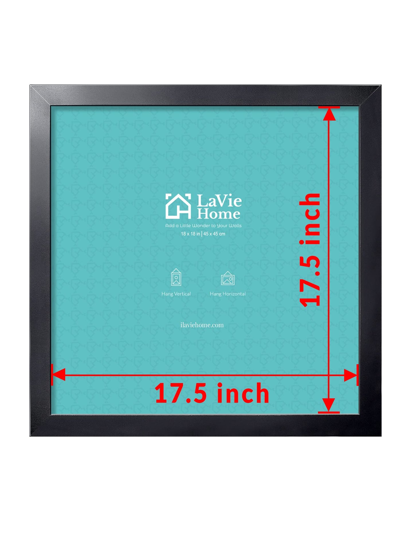 LaVie Home Picture Frame Black, Puzzles Frame for Wall Decoration, Classic Black Minimalist Style Suitable for Decorating Houses, Offices, Hotels, Puzzles Posters Photos or Artwork(1 Pack)