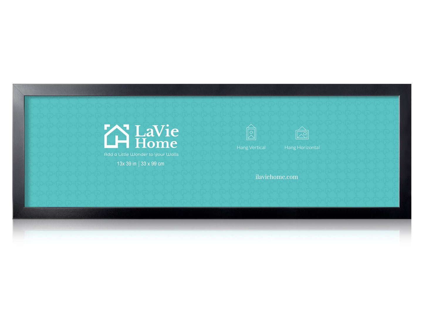 LaVie Home Picture Frame Black, Puzzles Frame for Wall Decoration, Classic Black Minimalist Style Suitable for Decorating Houses, Offices, Hotels, Puzzles Posters Photos or Artwork(1 Pack)