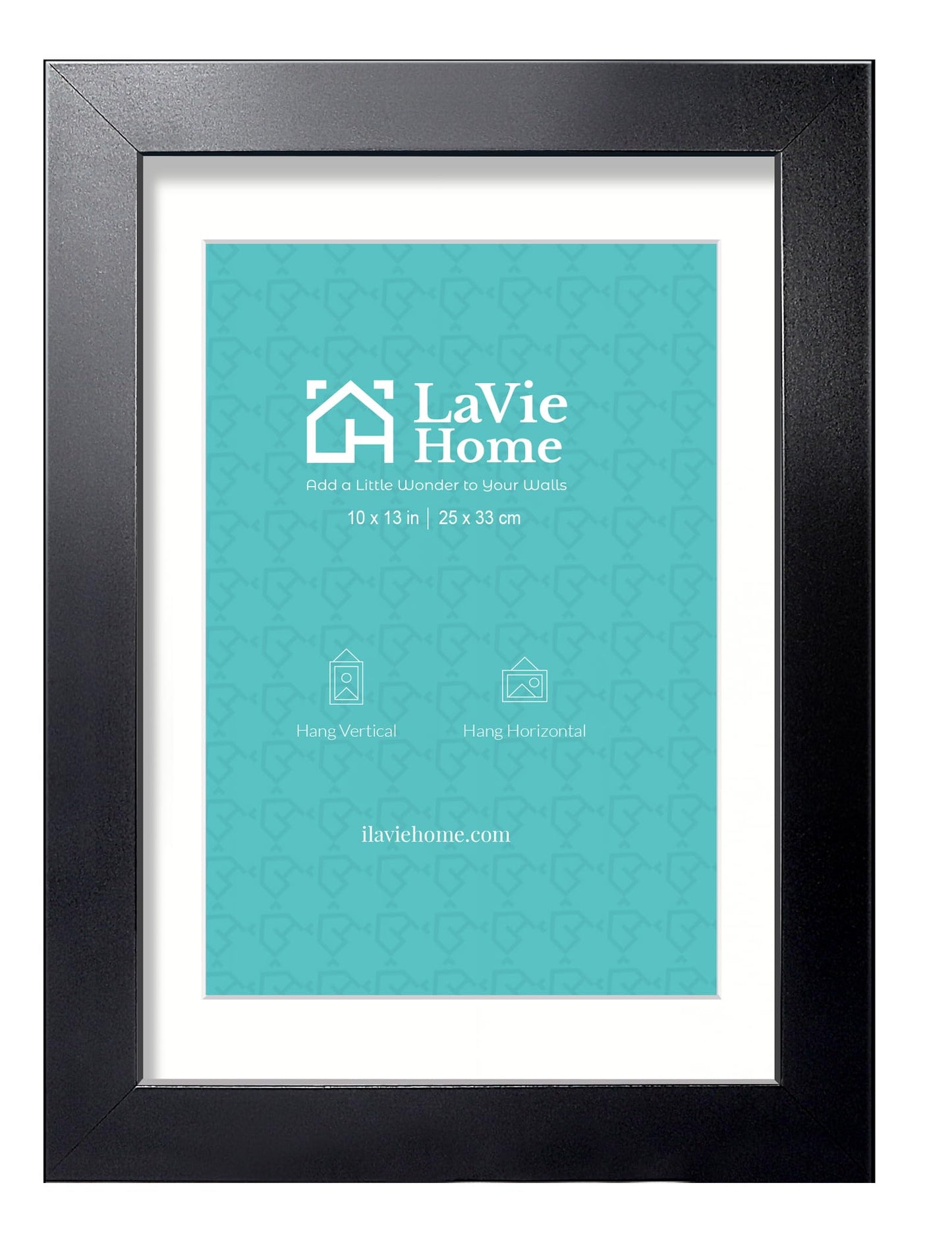 LaVie Home Picture Frame Black, Puzzles Frame for Wall Decoration, Classic Black Minimalist Style Suitable for Decorating Houses, Offices, Hotels, Puzzles Posters Photos or Artwork(1 Pack)