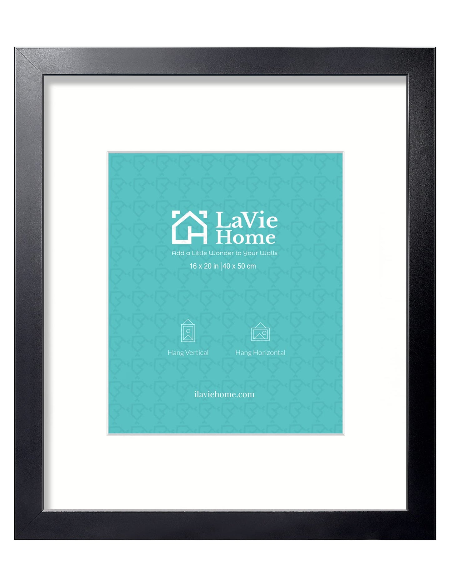 LaVie Home Picture Frame Black, Puzzles Frame for Wall Decoration, Classic Black Minimalist Style Suitable for Decorating Houses, Offices, Hotels, Puzzles Posters Photos or Artwork(1 Pack)