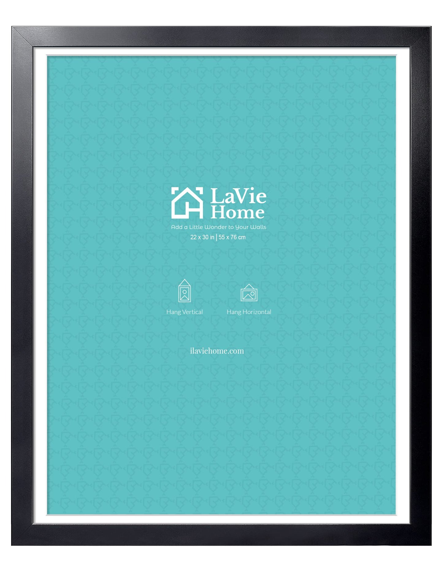 LaVie Home Picture Frame Black, Puzzles Frame for Wall Decoration, Classic Black Minimalist Style Suitable for Decorating Houses, Offices, Hotels, Puzzles Posters Photos or Artwork(1 Pack)