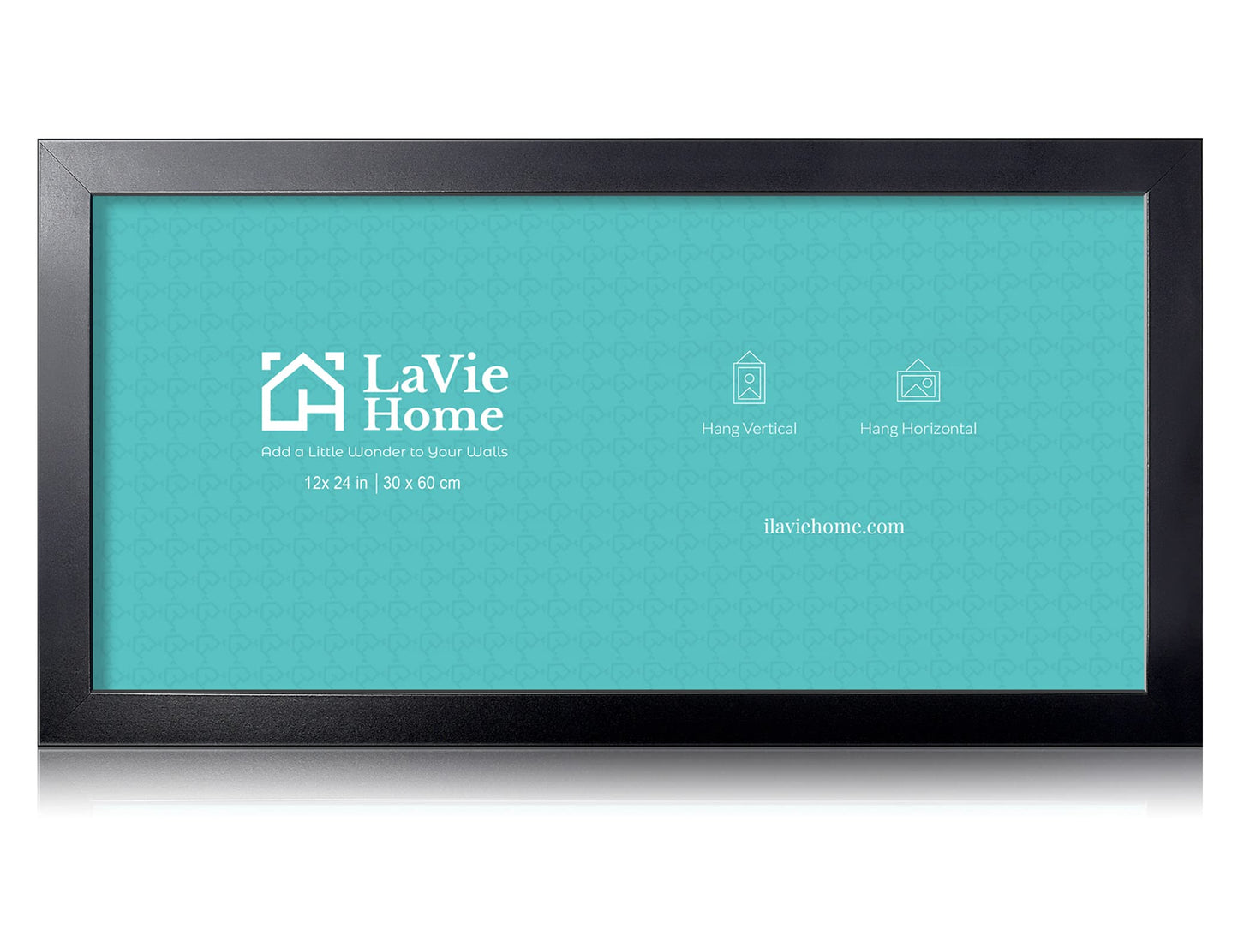 LaVie Home Picture Frame Black, Puzzles Frame for Wall Decoration, Classic Black Minimalist Style Suitable for Decorating Houses, Offices, Hotels, Puzzles Posters Photos or Artwork(1 Pack)