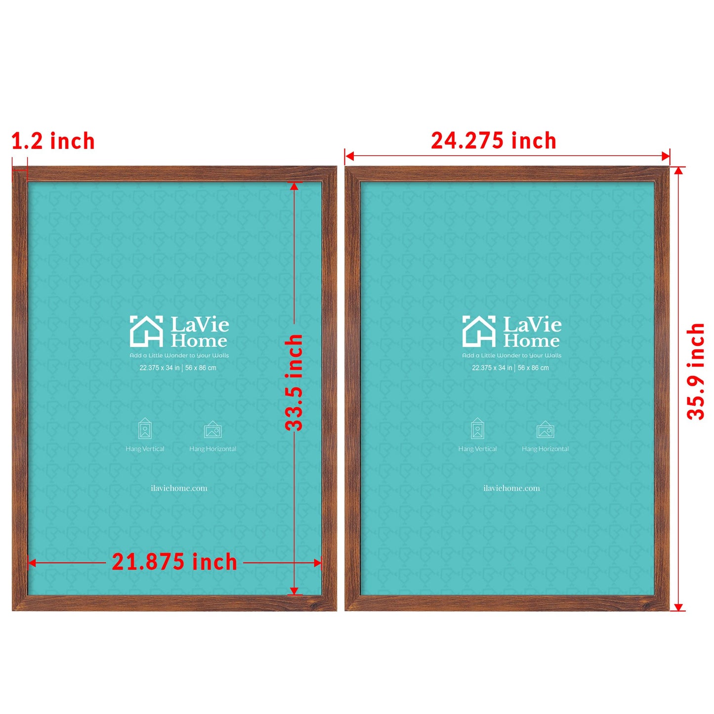 LaVie Home Picture Frame Black, Puzzles Frame for Wall Decoration, Classic Black Minimalist Style Suitable for Decorating Houses, Offices, Hotels, Puzzles Posters Photos or Artwork(1 Pack)
