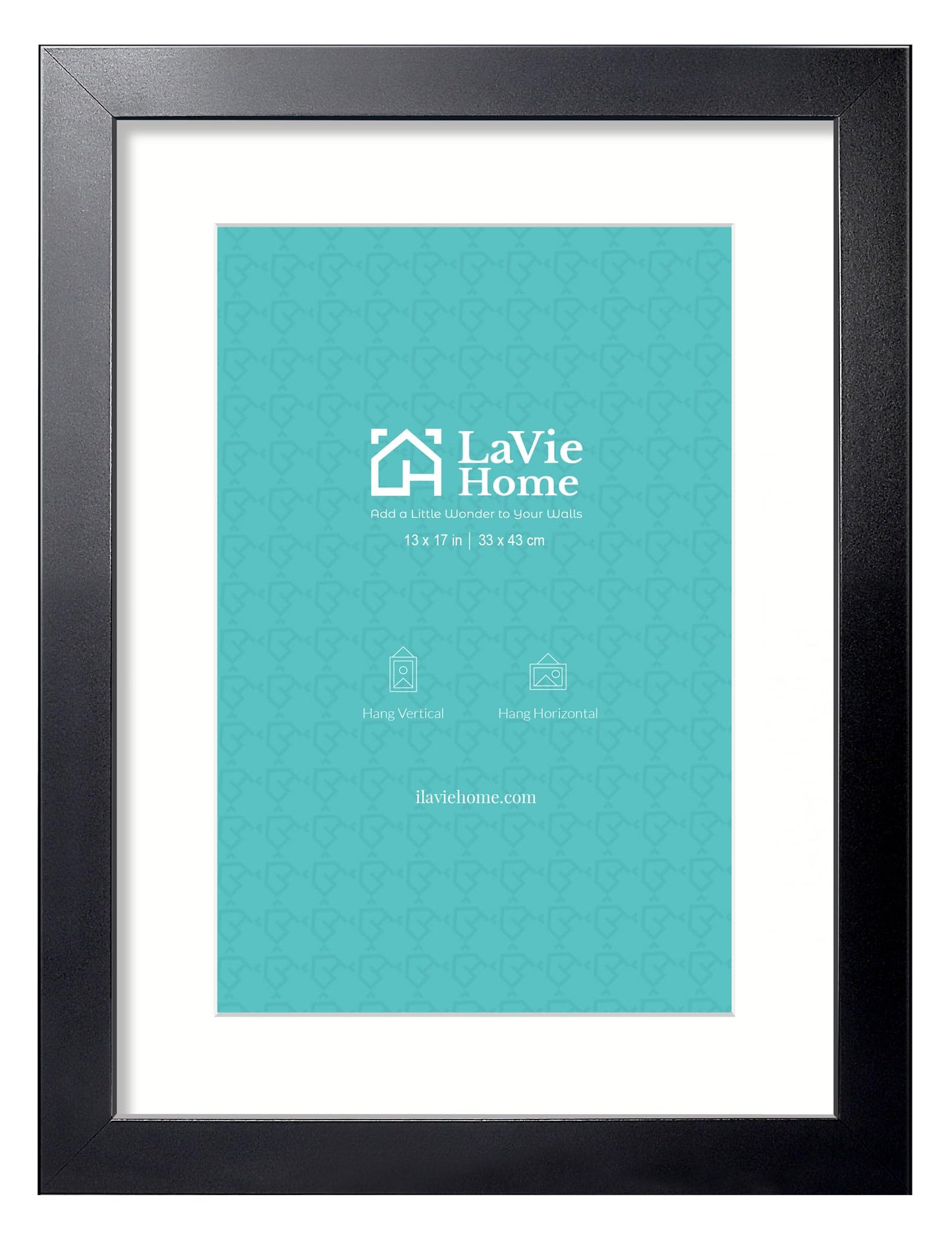 LaVie Home Picture Frame Black, Puzzles Frame for Wall Decoration, Classic Black Minimalist Style Suitable for Decorating Houses, Offices, Hotels, Puzzles Posters Photos or Artwork(1 Pack)