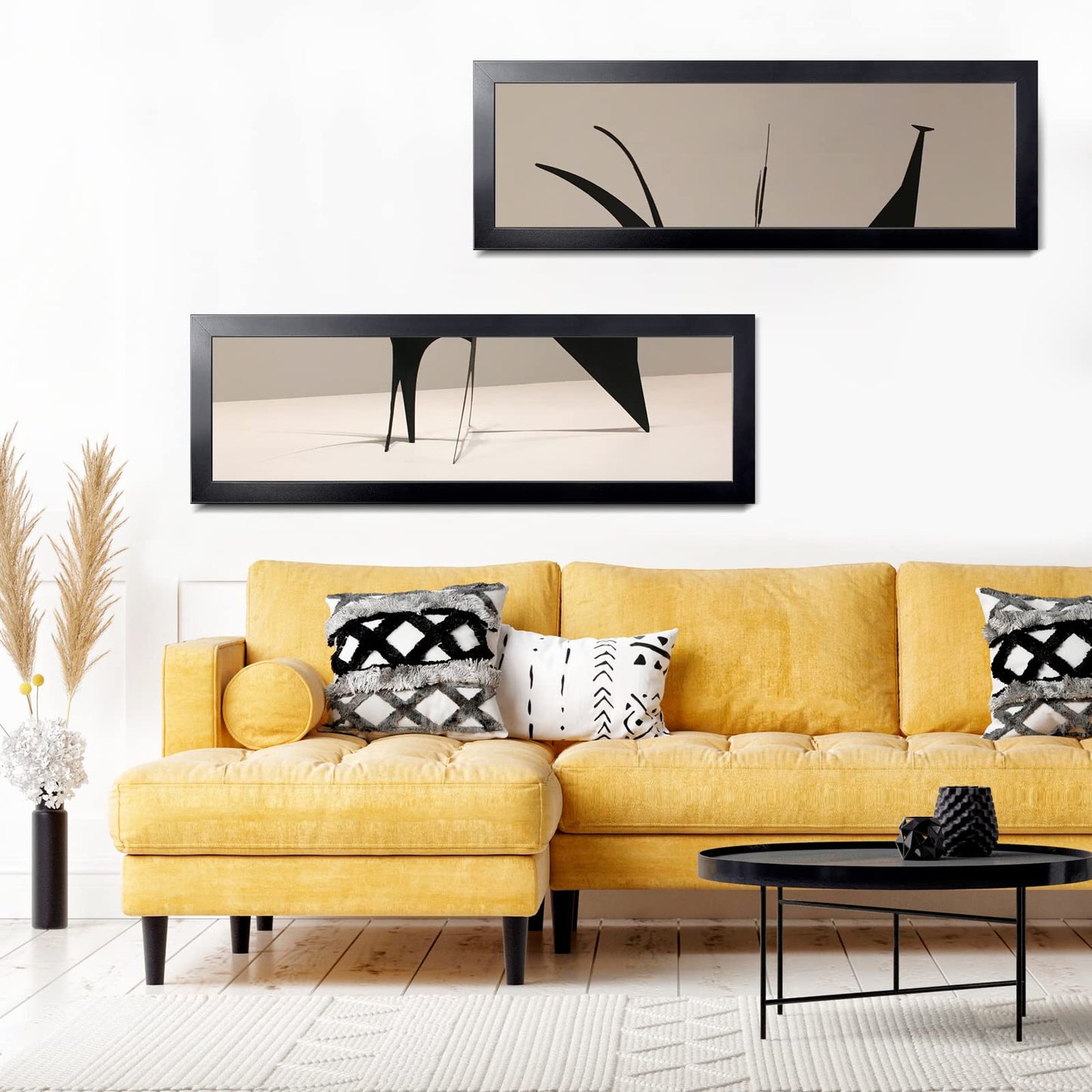 LaVie Home Picture Frame Black, Puzzles Frame for Wall Decoration, Classic Black Minimalist Style Suitable for Decorating Houses, Offices, Hotels, Puzzles Posters Photos or Artwork(1 Pack)