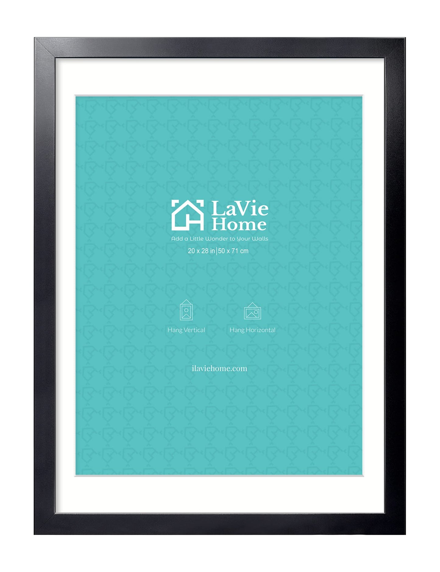 LaVie Home Picture Frame Black, Puzzles Frame for Wall Decoration, Classic Black Minimalist Style Suitable for Decorating Houses, Offices, Hotels, Puzzles Posters Photos or Artwork(1 Pack)