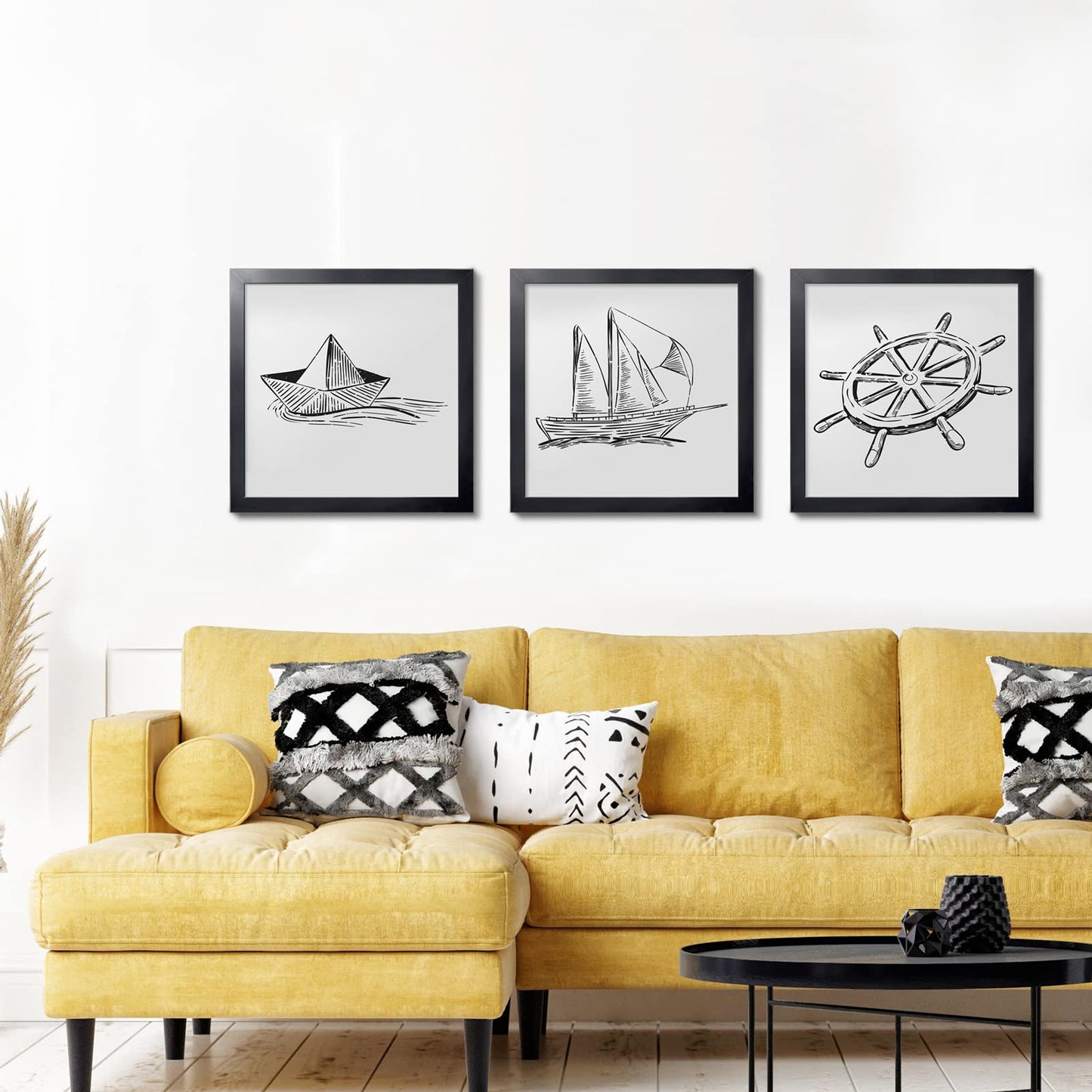 LaVie Home Picture Frame Black, Puzzles Frame for Wall Decoration, Classic Black Minimalist Style Suitable for Decorating Houses, Offices, Hotels, Puzzles Posters Photos or Artwork(1 Pack)