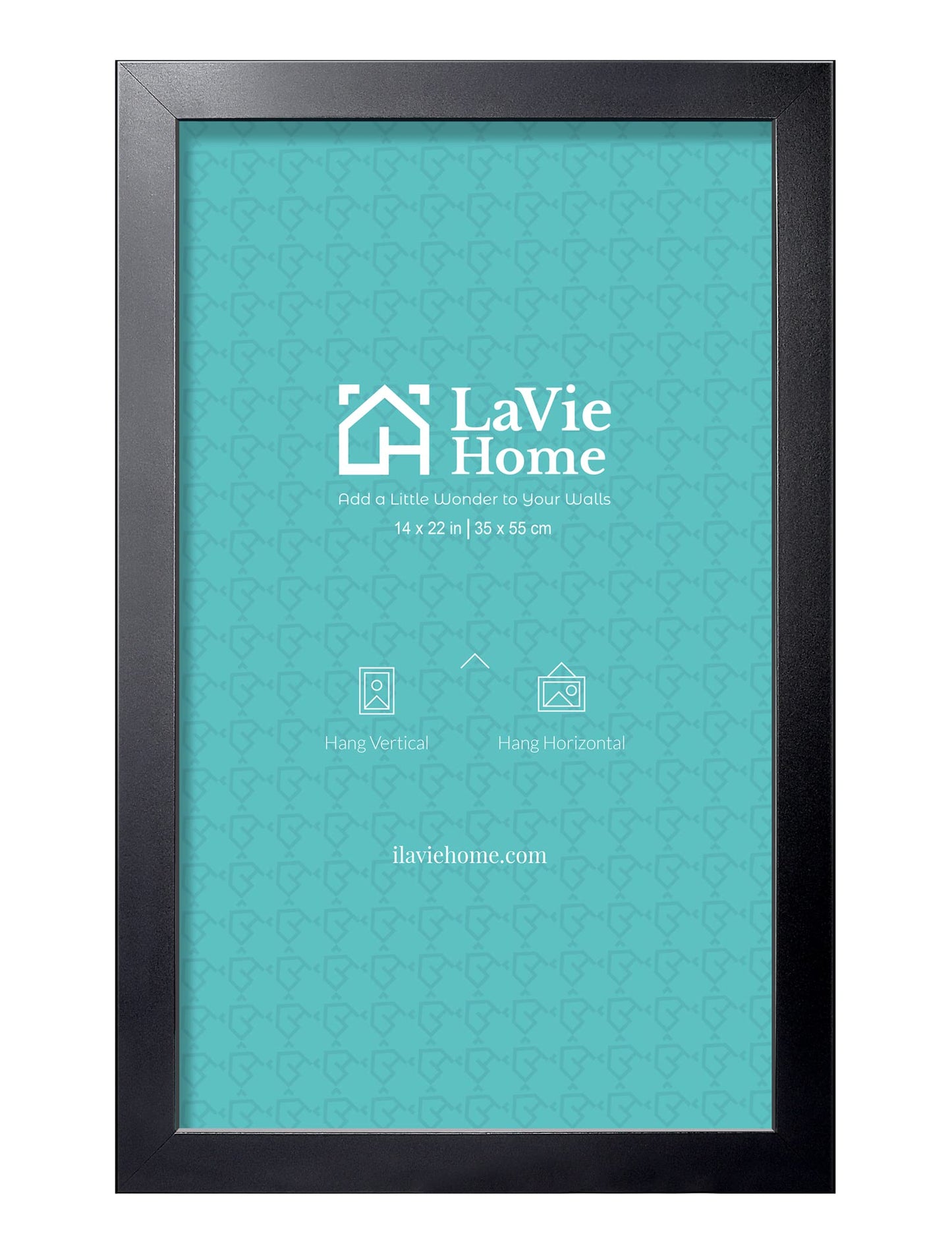 LaVie Home Picture Frame Black, Puzzles Frame for Wall Decoration, Classic Black Minimalist Style Suitable for Decorating Houses, Offices, Hotels, Puzzles Posters Photos or Artwork(1 Pack)