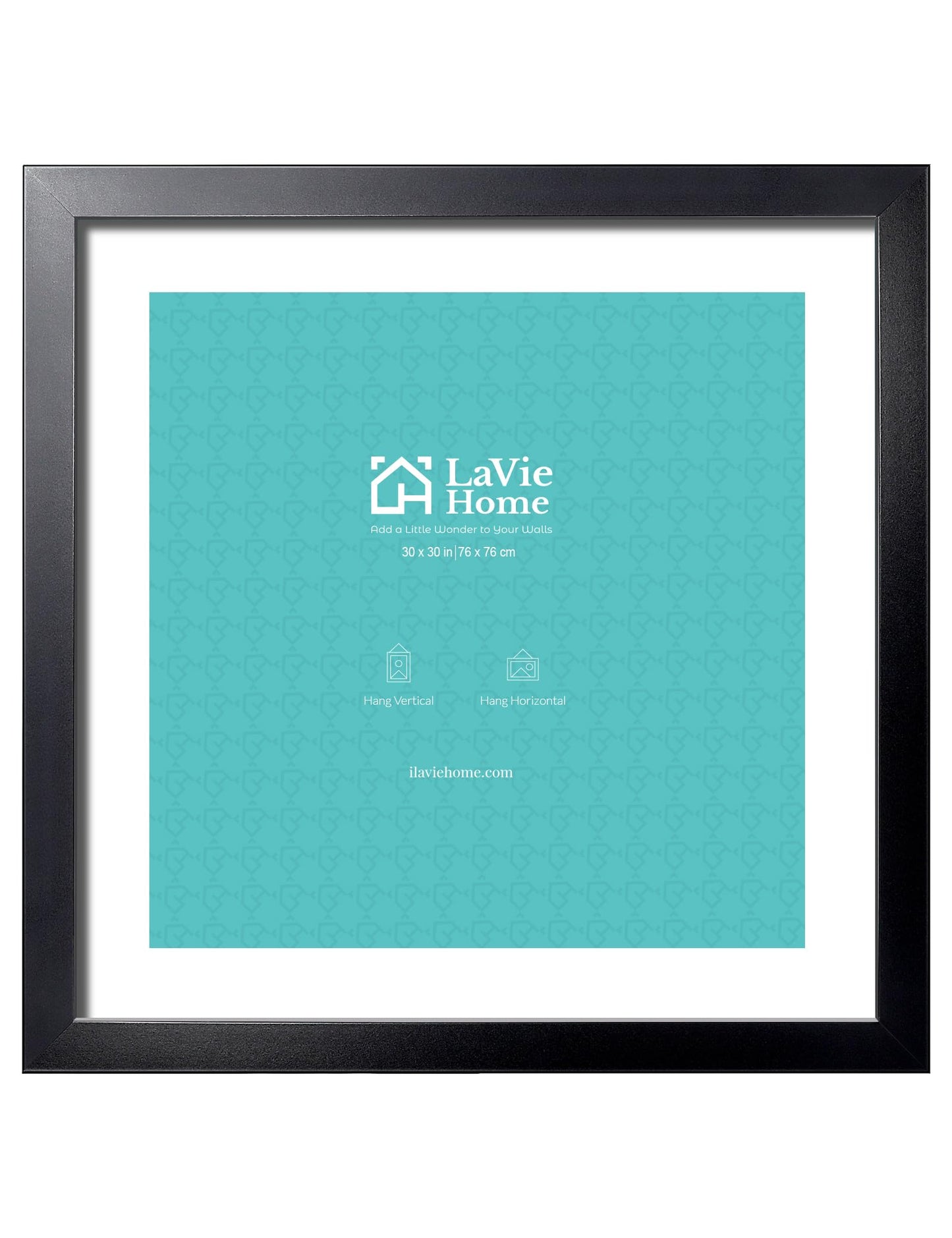LaVie Home Picture Frame Black, Puzzles Frame for Wall Decoration, Classic Black Minimalist Style Suitable for Decorating Houses, Offices, Hotels, Puzzles Posters Photos or Artwork(1 Pack)