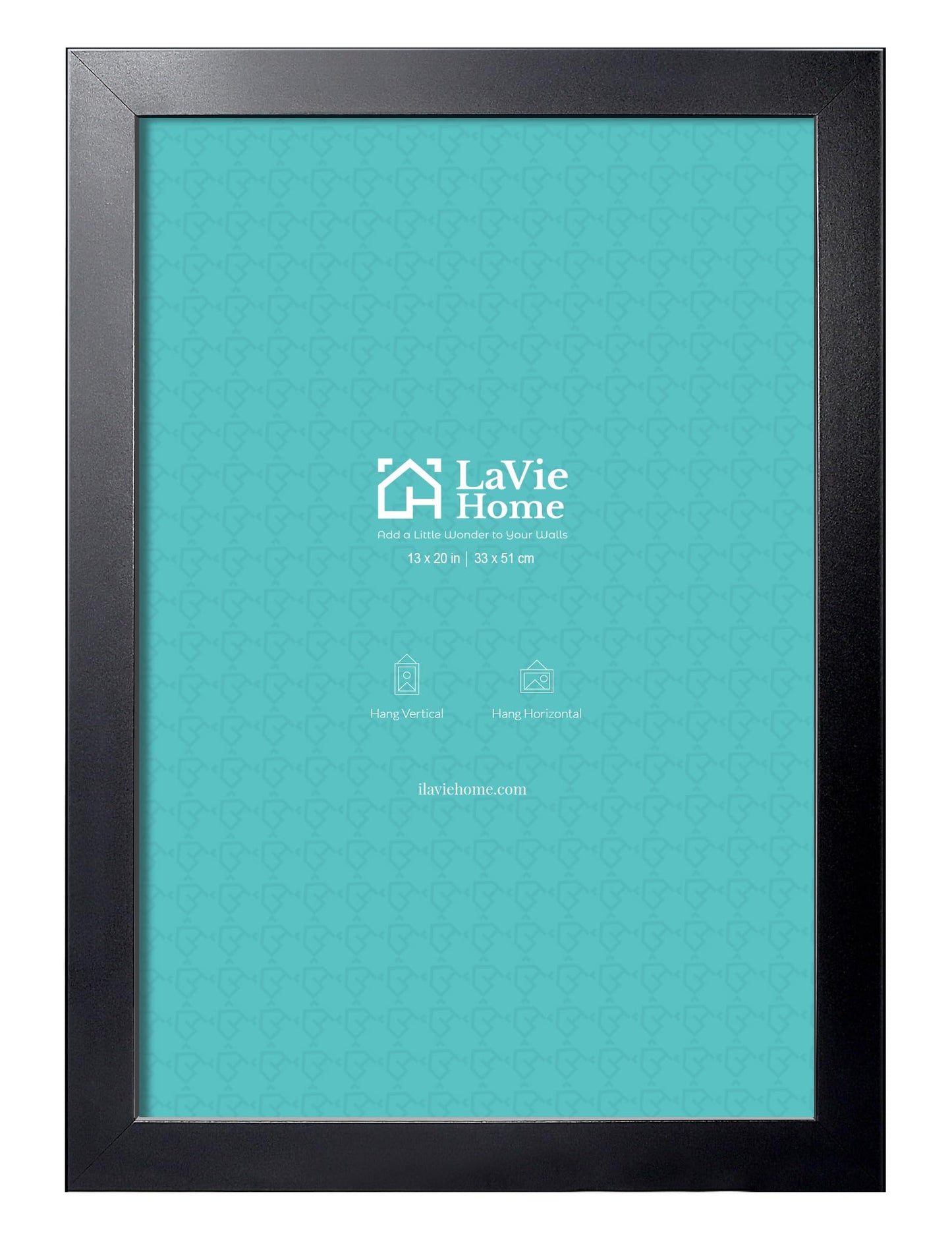 LaVie Home Picture Frame Black, Puzzles Frame for Wall Decoration, Classic Black Minimalist Style Suitable for Decorating Houses, Offices, Hotels, Puzzles Posters Photos or Artwork(1 Pack)