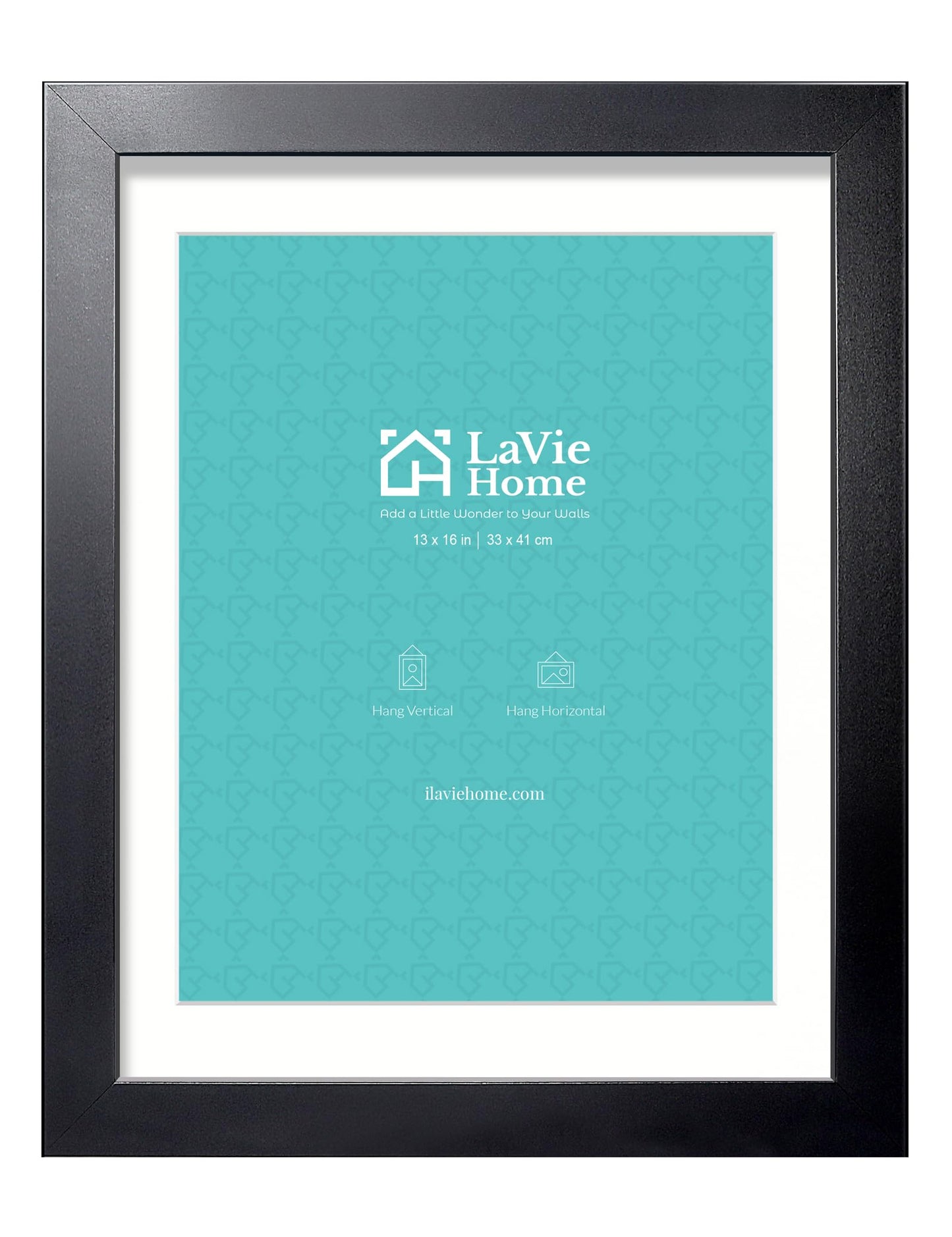 LaVie Home Picture Frame Black, Puzzles Frame for Wall Decoration, Classic Black Minimalist Style Suitable for Decorating Houses, Offices, Hotels, Puzzles Posters Photos or Artwork(1 Pack)