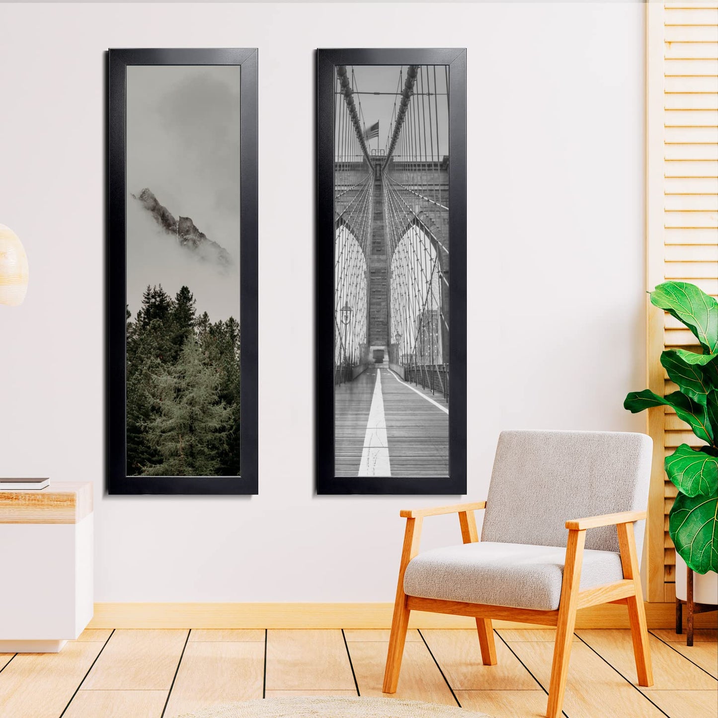LaVie Home Picture Frame Black, Puzzles Frame for Wall Decoration, Classic Black Minimalist Style Suitable for Decorating Houses, Offices, Hotels, Puzzles Posters Photos or Artwork(1 Pack)