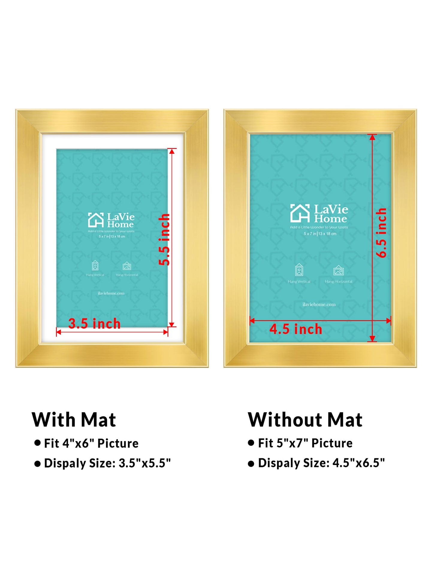 LaVie Home Picture Frame Black, Puzzles Frame for Wall Decoration, Classic Black Minimalist Style Suitable for Decorating Houses, Offices, Hotels, Puzzles Posters Photos or Artwork(1 Pack)