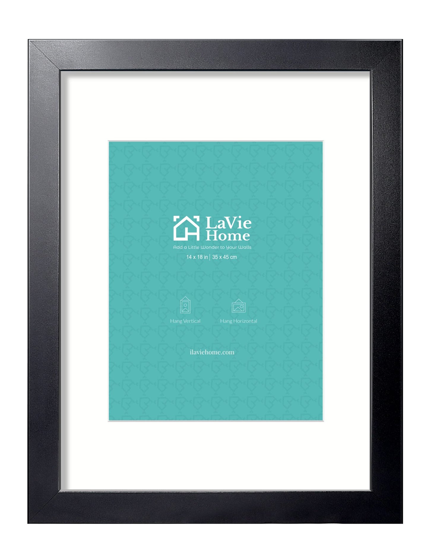 LaVie Home Picture Frame Black, Puzzles Frame for Wall Decoration, Classic Black Minimalist Style Suitable for Decorating Houses, Offices, Hotels, Puzzles Posters Photos or Artwork(1 Pack)
