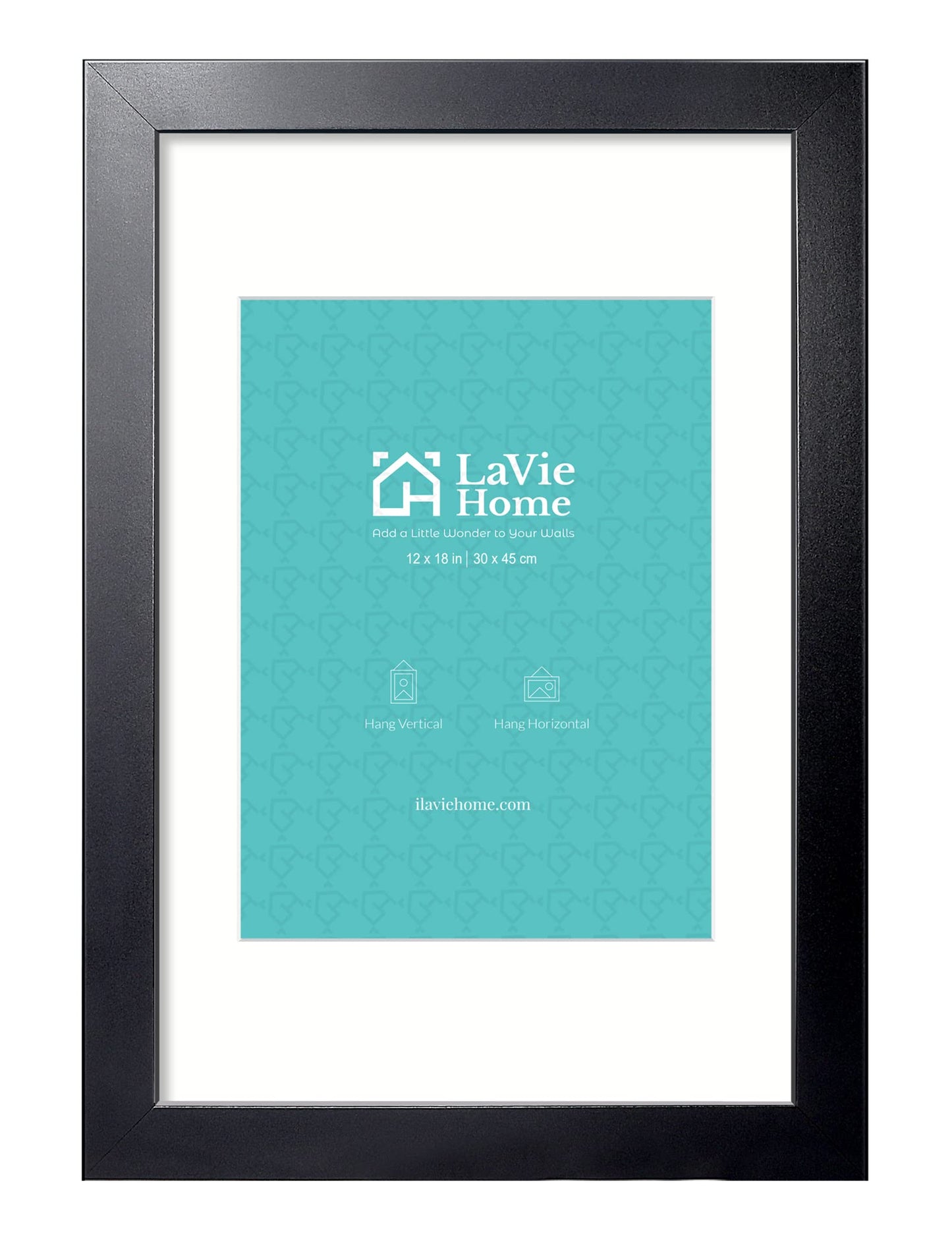 LaVie Home Picture Frame Black, Puzzles Frame for Wall Decoration, Classic Black Minimalist Style Suitable for Decorating Houses, Offices, Hotels, Puzzles Posters Photos or Artwork(1 Pack)