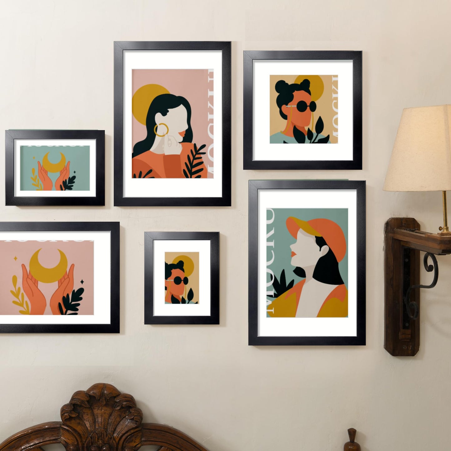 LaVie Home Picture Frame Black, Puzzles Frame for Wall Decoration, Classic Black Minimalist Style Suitable for Decorating Houses, Offices, Hotels, Puzzles Posters Photos or Artwork(1 Pack)