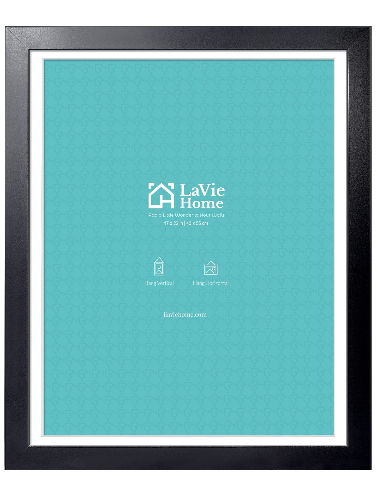 LaVie Home Picture Frame Black, Puzzles Frame for Wall Decoration, Classic Black Minimalist Style Suitable for Decorating Houses, Offices, Hotels, Puzzles Posters Photos or Artwork(1 Pack)