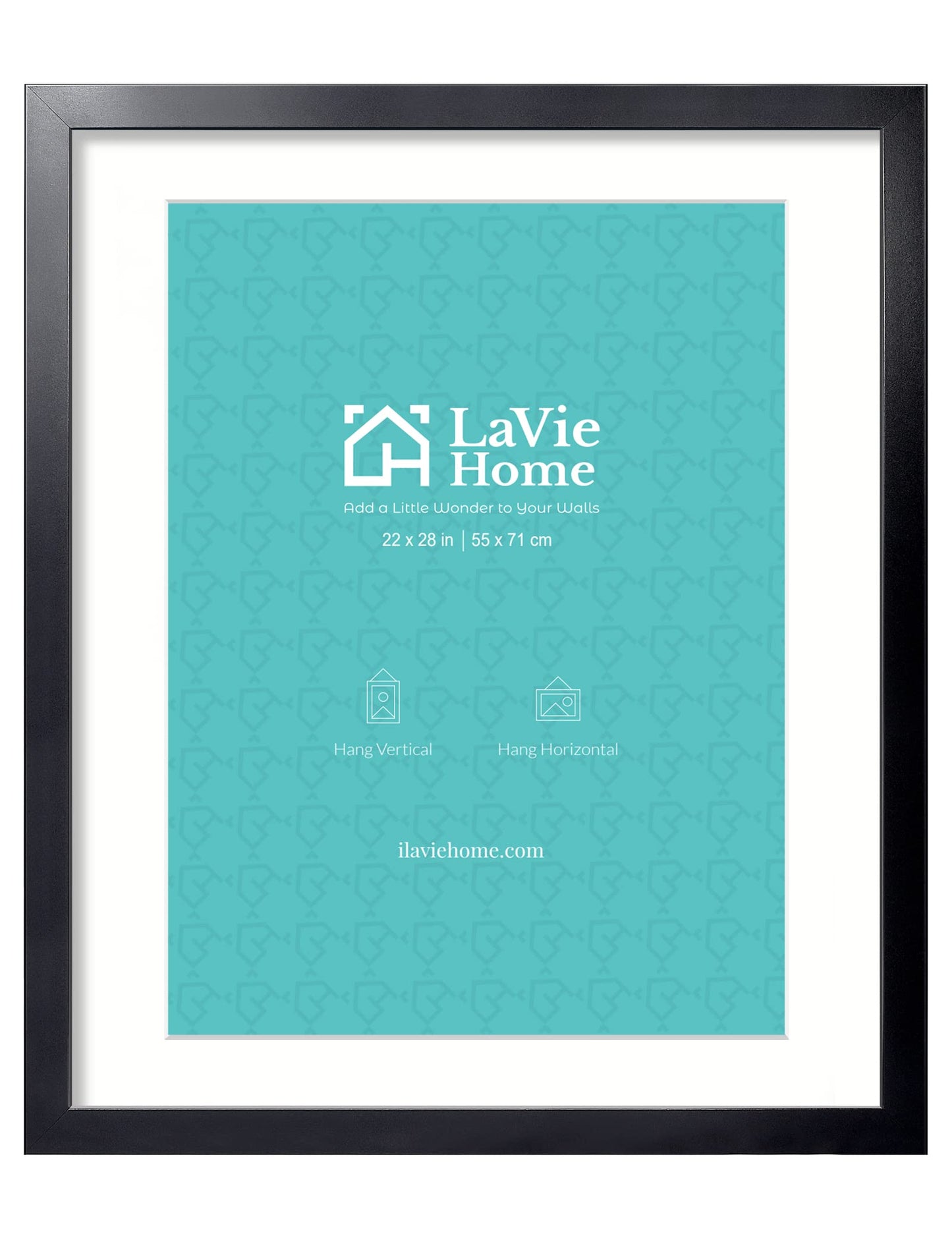LaVie Home Picture Frame Black, Puzzles Frame for Wall Decoration, Classic Black Minimalist Style Suitable for Decorating Houses, Offices, Hotels, Puzzles Posters Photos or Artwork(1 Pack)