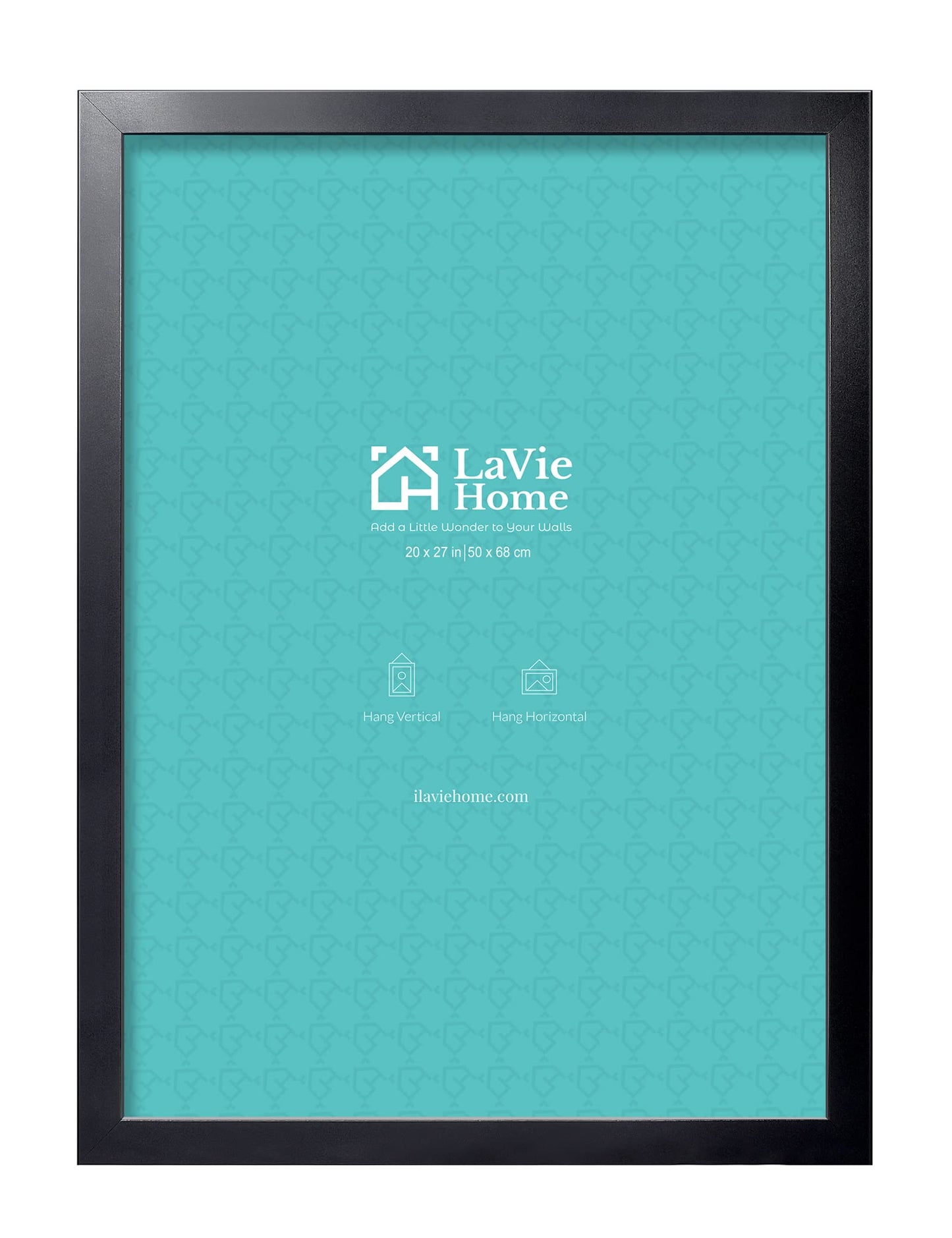 LaVie Home Picture Frame Black, Puzzles Frame for Wall Decoration, Classic Black Minimalist Style Suitable for Decorating Houses, Offices, Hotels, Puzzles Posters Photos or Artwork(1 Pack)
