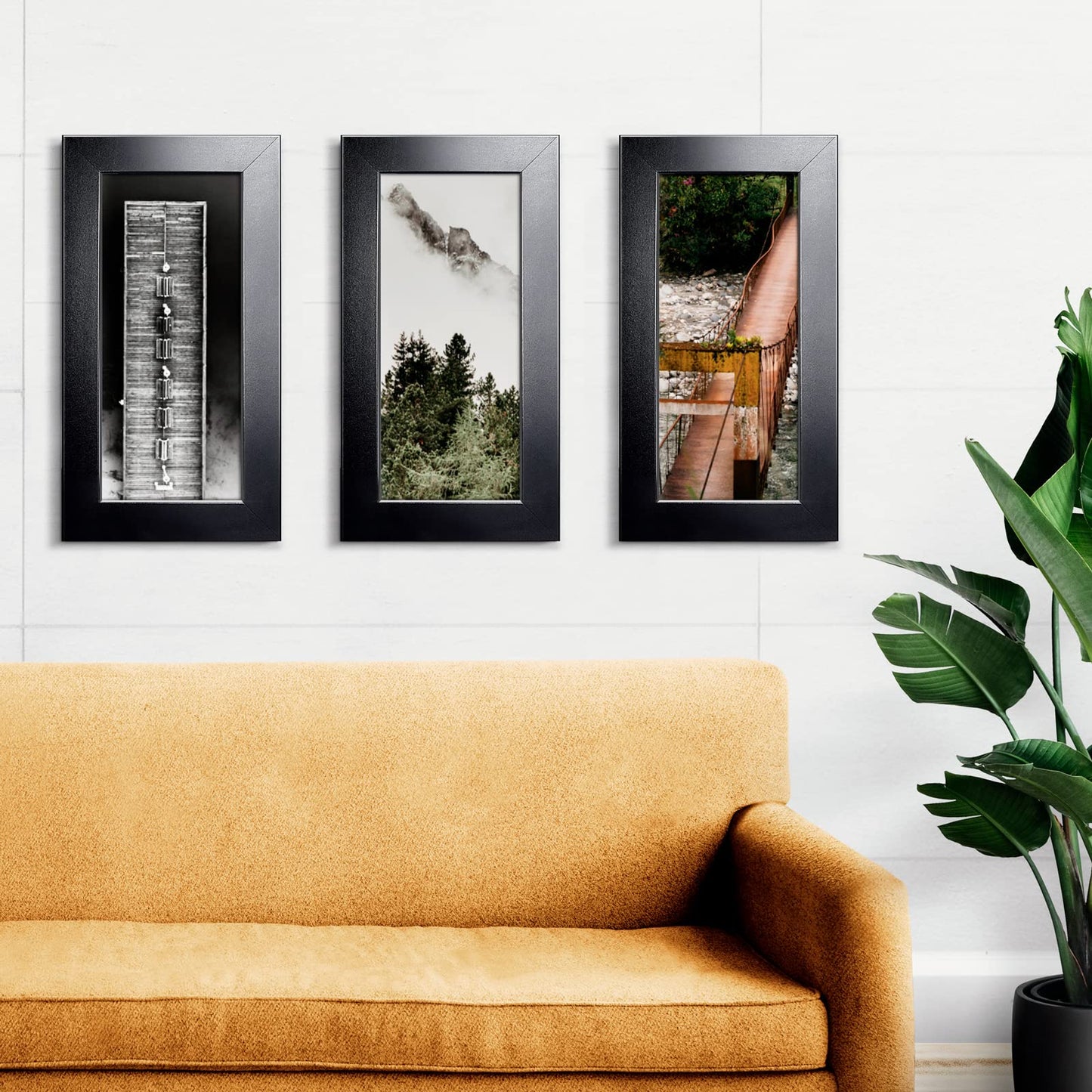 LaVie Home Picture Frame Black, Puzzles Frame for Wall Decoration, Classic Black Minimalist Style Suitable for Decorating Houses, Offices, Hotels, Puzzles Posters Photos or Artwork(1 Pack)