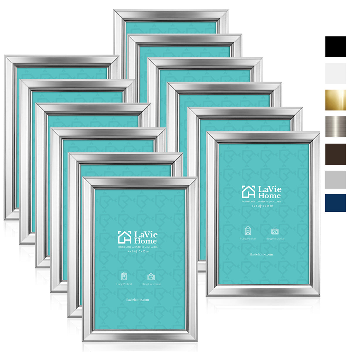 12 Pack: Silver Family Sentiment 4 x 6 Frame, Expressions™ by