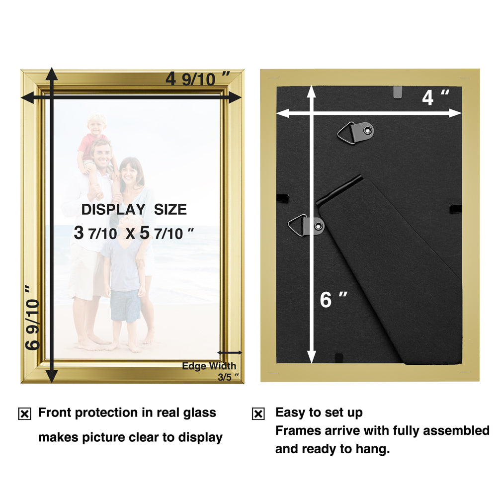 LaVie Home 16x20 Picture Frames (2 Pack, Gold), Simple Designed Frame for  Pictures 11x14 with Mat, Horizontal and Vertical Forma