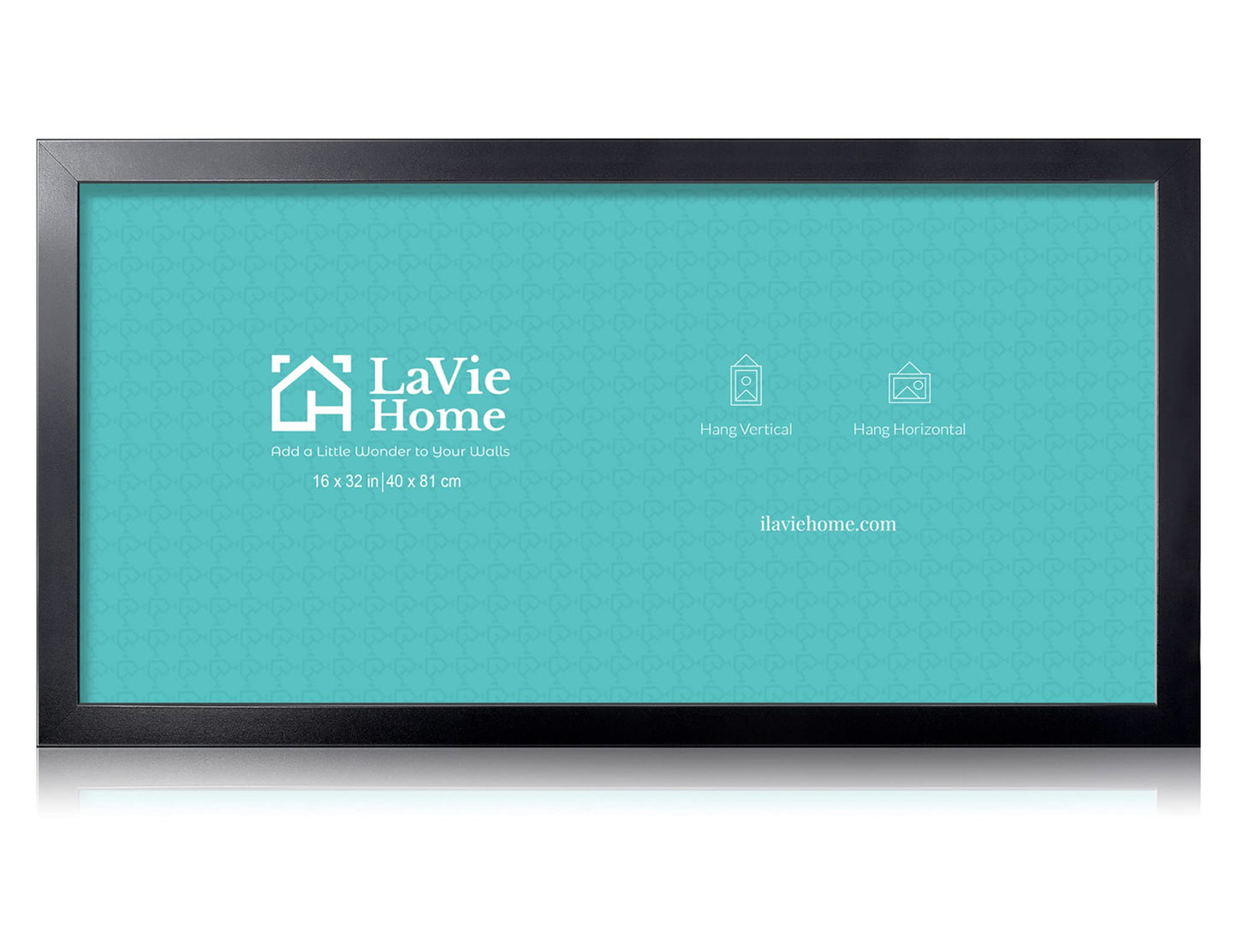 LaVie Home Picture Frame Black, Puzzles Frame for Wall Decoration, Classic Black Minimalist Style Suitable for Decorating Houses, Offices, Hotels, Puzzles Posters Photos or Artwork（1 Pack）