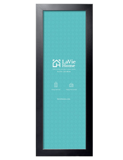 LaVie Home Picture Frame Black, Puzzles Frame for Wall Decoration, Classic Black Minimalist Style Suitable for Decorating Houses, Offices, Hotels, Puzzles Posters Photos or Artwork（1 Pack）
