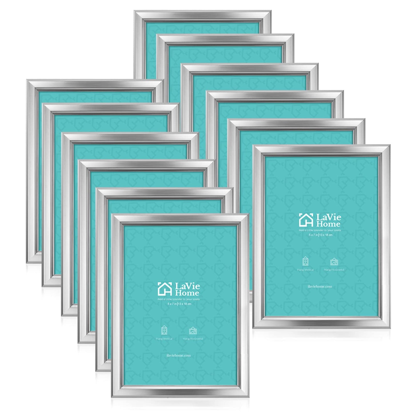 LaVie Home Picture Frames (12 Pack) Simple Designed Photo Frames for Wall Mount Display, Set of 12 Classic Collection