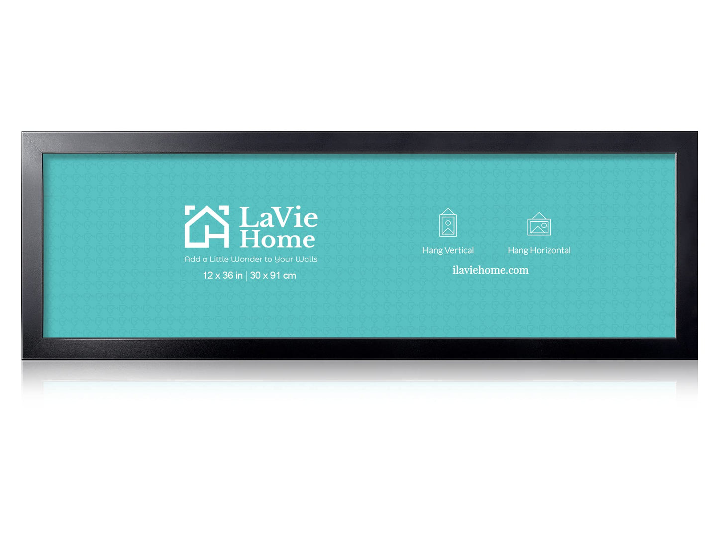 LaVie Home Picture Frame Black, Puzzles Frame for Wall Decoration, Classic Black Minimalist Style Suitable for Decorating Houses, Offices, Hotels, Puzzles Posters Photos or Artwork（1 Pack）