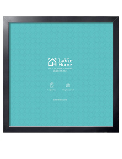 LaVie Home Picture Frame Black, Puzzles Frame for Wall Decoration, Classic Black Minimalist Style Suitable for Decorating Houses, Offices, Hotels, Puzzles Posters Photos or Artwork（1 Pack）