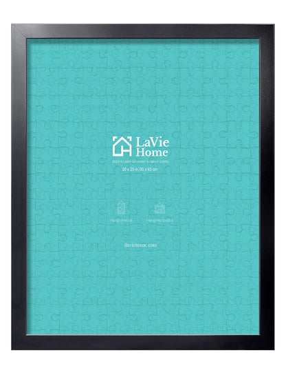 LaVie Home Picture Frame Black, Puzzles Frame for Wall Decoration, Classic Black Minimalist Style Suitable for Decorating Houses, Offices, Hotels, Puzzles Posters Photos or Artwork（1 Pack）