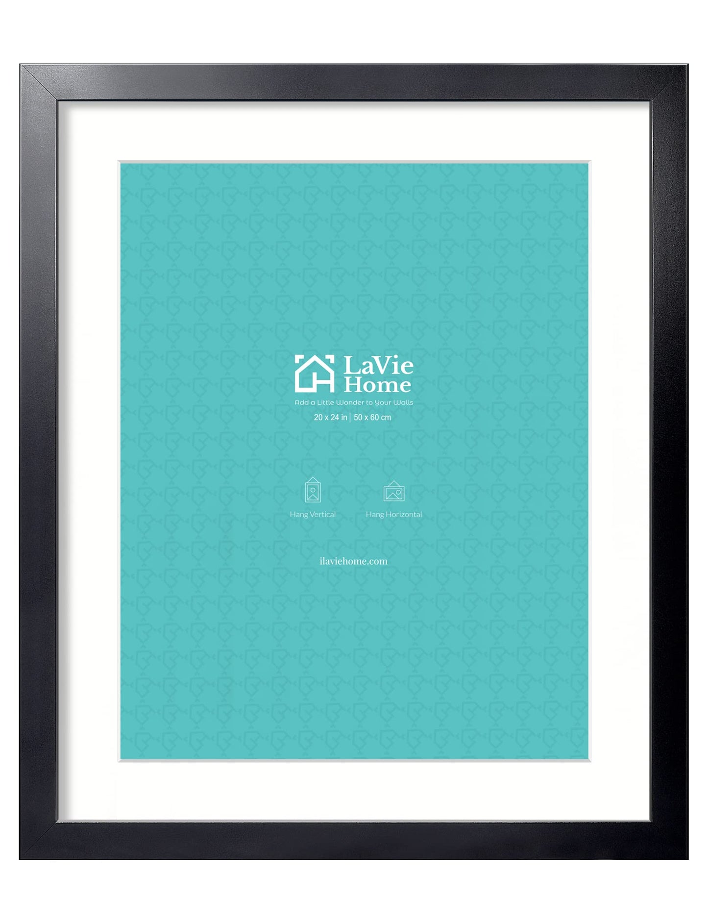 LaVie Home Picture Frame Black, Puzzles Frame for Wall Decoration, Classic Black Minimalist Style Suitable for Decorating Houses, Offices, Hotels, Puzzles Posters Photos or Artwork（1 Pack）