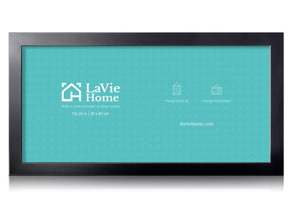 LaVie Home Picture Frame Black, Puzzles Frame for Wall Decoration, Classic Black Minimalist Style Suitable for Decorating Houses, Offices, Hotels, Puzzles Posters Photos or Artwork（1 Pack）