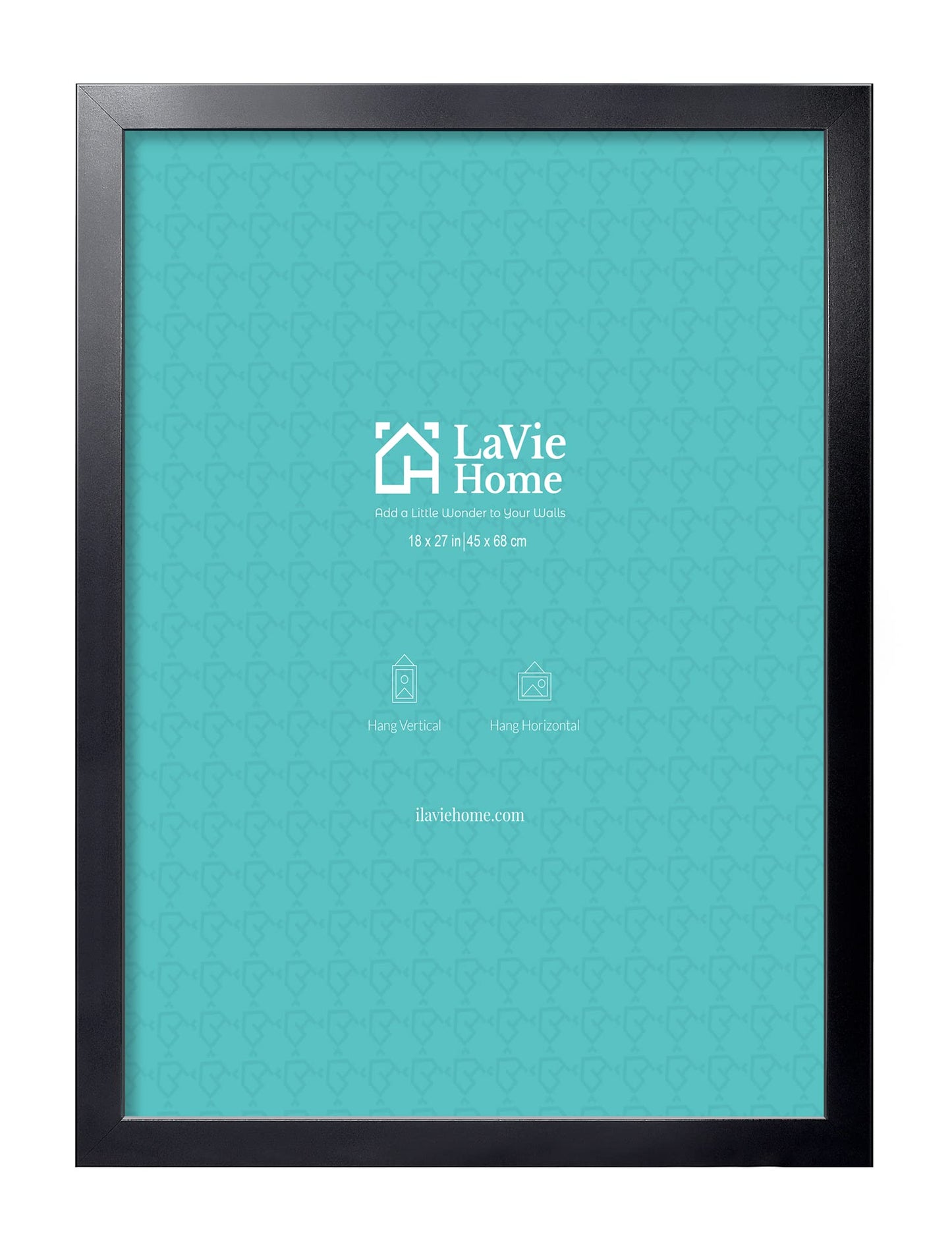LaVie Home Picture Frame Black, Puzzles Frame for Wall Decoration, Classic Black Minimalist Style Suitable for Decorating Houses, Offices, Hotels, Puzzles Posters Photos or Artwork（1 Pack）