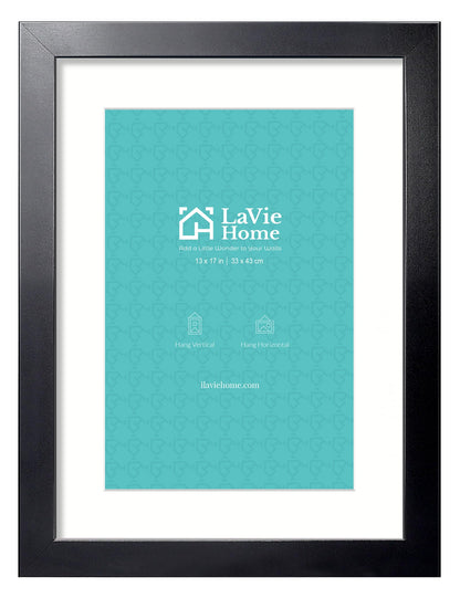 LaVie Home Picture Frame Black, Puzzles Frame for Wall Decoration, Classic Black Minimalist Style Suitable for Decorating Houses, Offices, Hotels, Puzzles Posters Photos or Artwork（1 Pack）