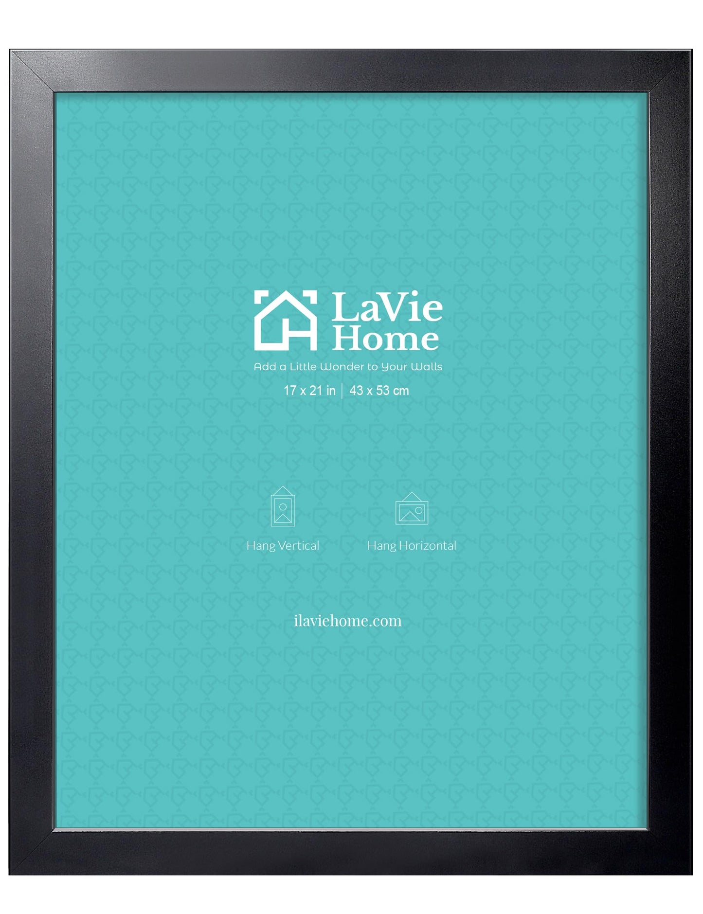 LaVie Home Picture Frame Black, Puzzles Frame for Wall Decoration, Classic Black Minimalist Style Suitable for Decorating Houses, Offices, Hotels, Puzzles Posters Photos or Artwork（1 Pack）