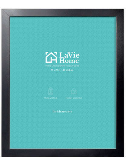 LaVie Home Picture Frame Black, Puzzles Frame for Wall Decoration, Classic Black Minimalist Style Suitable for Decorating Houses, Offices, Hotels, Puzzles Posters Photos or Artwork（1 Pack）