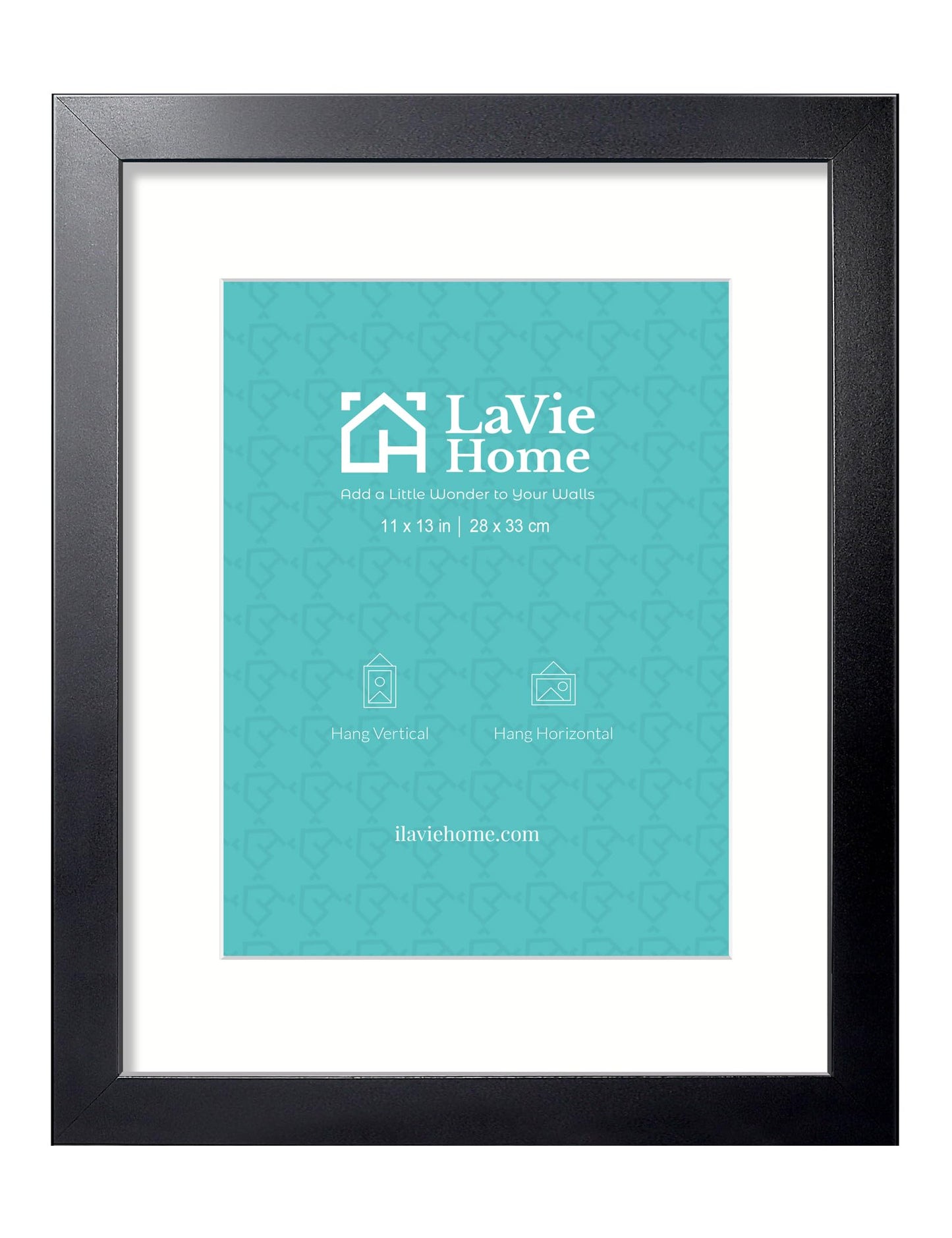 LaVie Home Picture Frame Black, Puzzles Frame for Wall Decoration, Classic Black Minimalist Style Suitable for Decorating Houses, Offices, Hotels, Puzzles Posters Photos or Artwork（1 Pack）