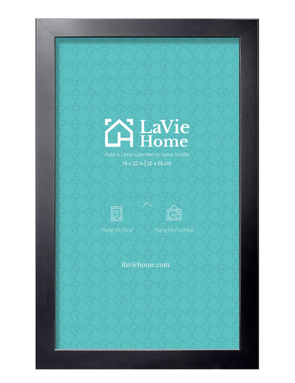 LaVie Home Picture Frame Black, Puzzles Frame for Wall Decoration, Classic Black Minimalist Style Suitable for Decorating Houses, Offices, Hotels, Puzzles Posters Photos or Artwork（1 Pack）