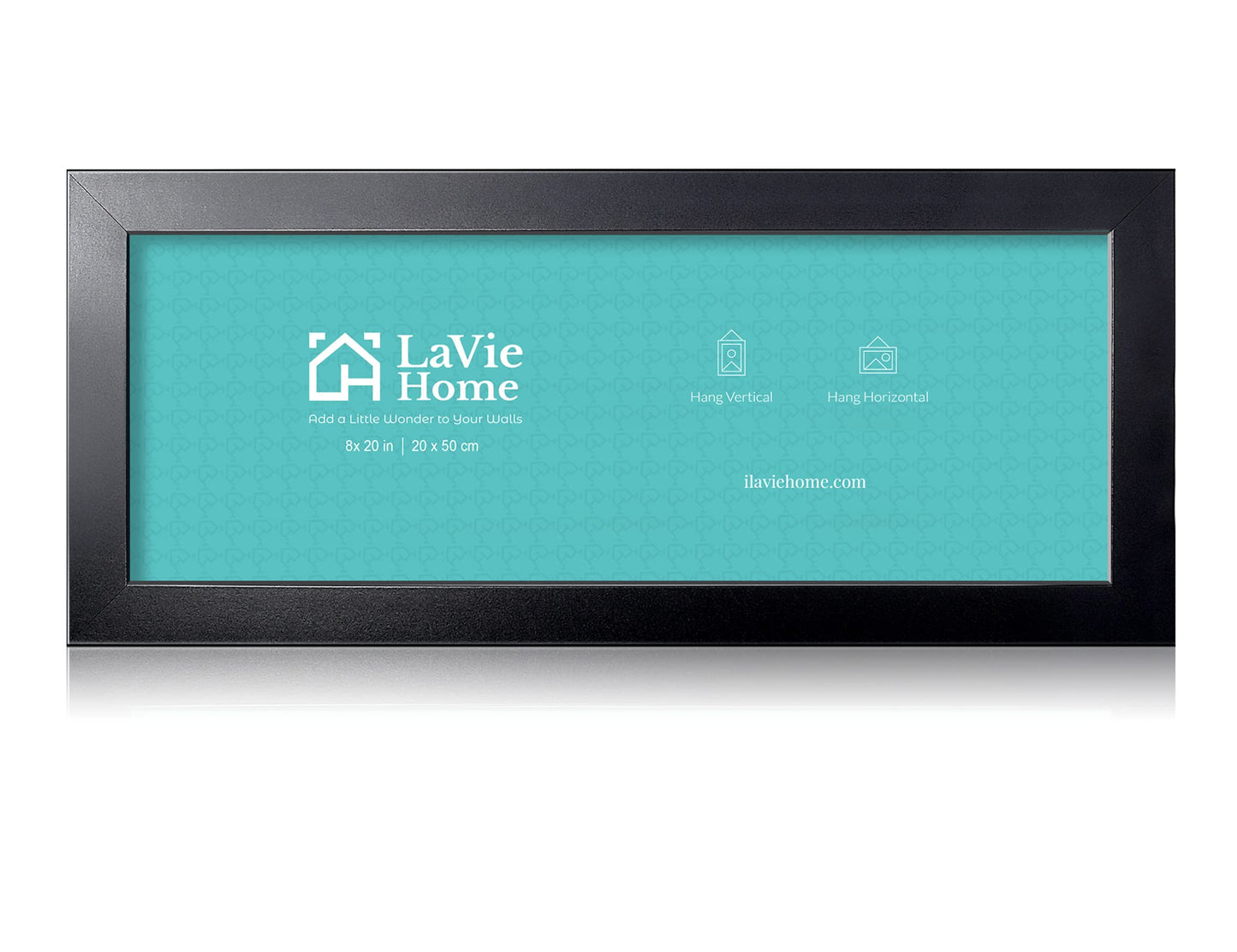 LaVie Home Picture Frame Black, Puzzles Frame for Wall Decoration, Classic Black Minimalist Style Suitable for Decorating Houses, Offices, Hotels, Puzzles Posters Photos or Artwork（1 Pack）