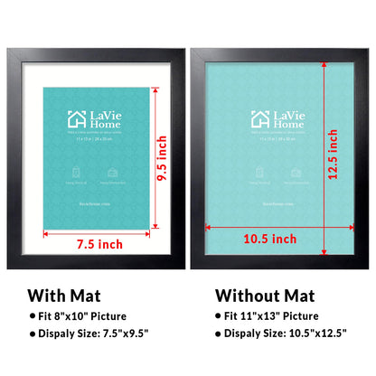 LaVie Home Picture Frame Black, Puzzles Frame for Wall Decoration, Classic Black Minimalist Style Suitable for Decorating Houses, Offices, Hotels, Puzzles Posters Photos or Artwork（1 Pack）