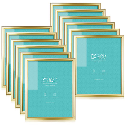 LaVie Home Picture Frames (12 Pack) Simple Designed Photo Frames for Wall Mount Display, Set of 12 Classic Collection