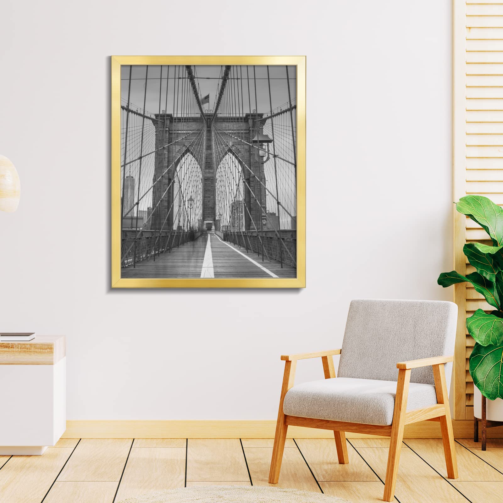 LaVie Home 6x10 Picture Frame Black - Wall Mount & Table Top Display Photo Frame