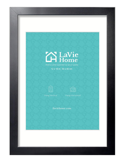LaVie Home Picture Frame Black, Puzzles Frame for Wall Decoration, Classic Black Minimalist Style Suitable for Decorating Houses, Offices, Hotels, Puzzles Posters Photos or Artwork（1 Pack）