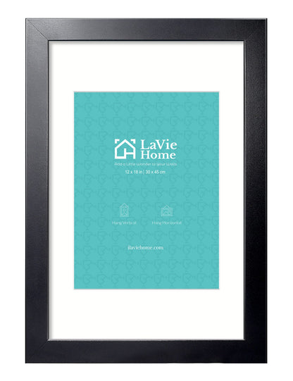 LaVie Home Picture Frame Black, Puzzles Frame for Wall Decoration, Classic Black Minimalist Style Suitable for Decorating Houses, Offices, Hotels, Puzzles Posters Photos or Artwork（1 Pack）